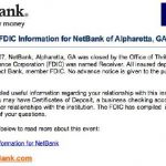 NetBank Fails,  Underscores Importance of FDIC Limits